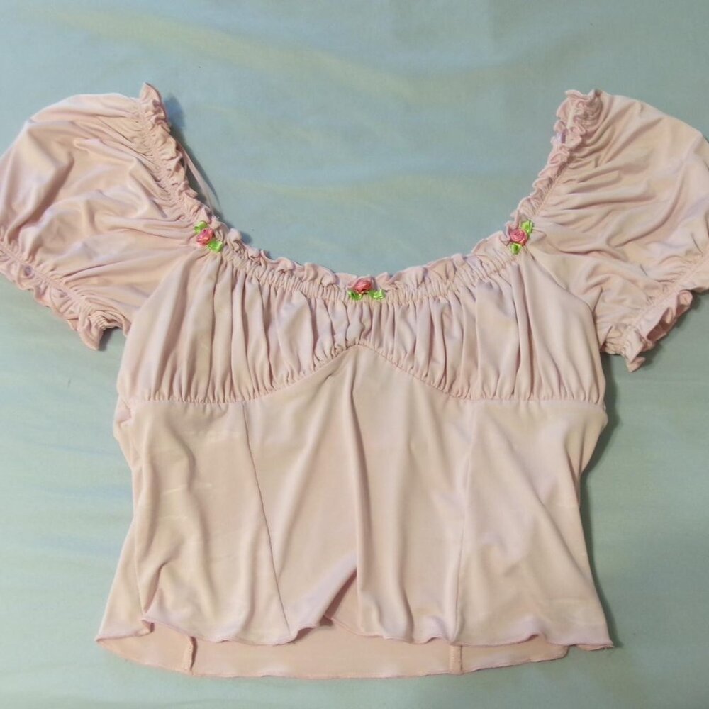Urban Outfitters Medium Pink Floral fairy Top